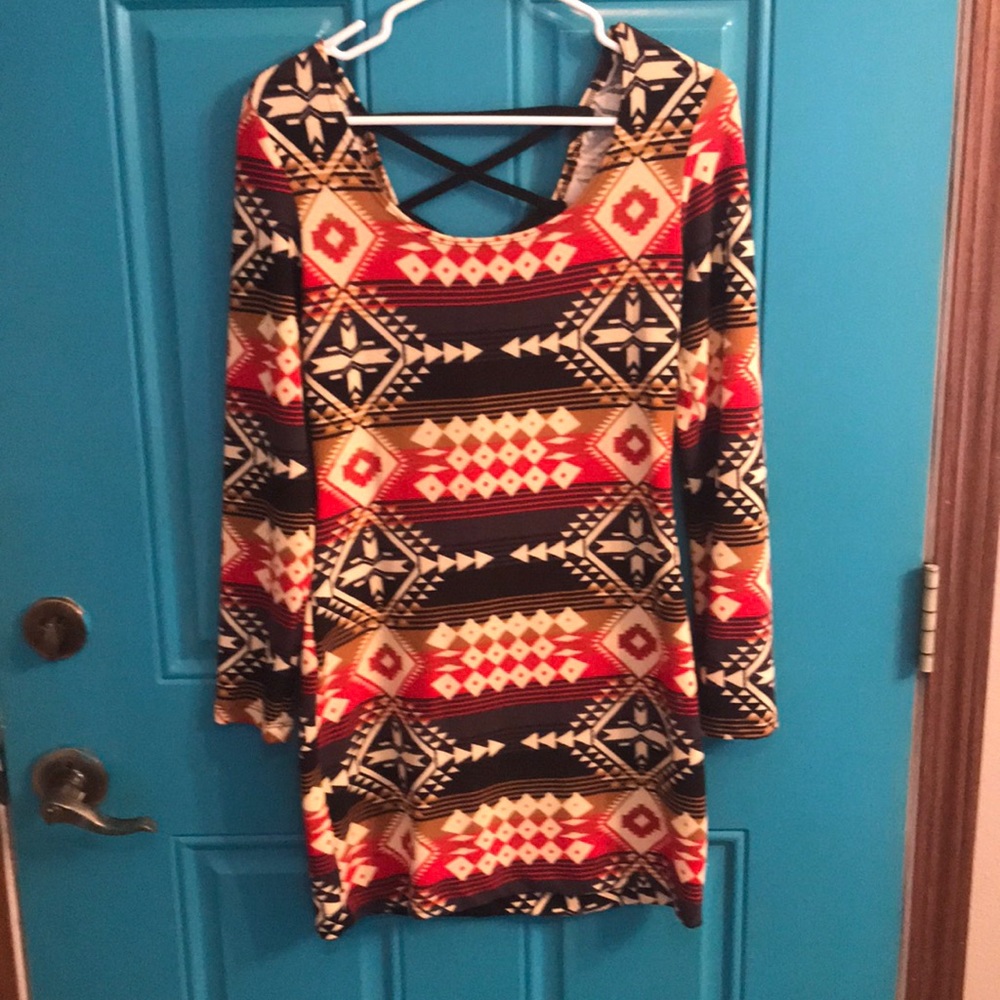 Aztec mini dress